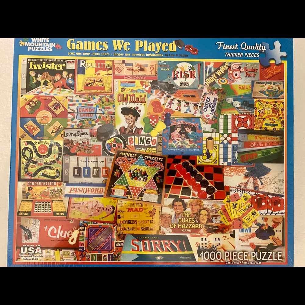 Puzzle NEW “Games We Played” White Mountain